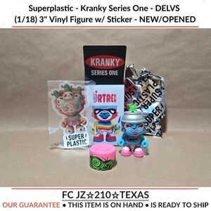 Superplastic - Kranky Series One - DELVS (1/18) 3" Vinyl Figure w/ Sticker......